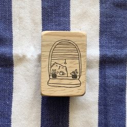 Catdoo Rubber Stamp - Looking Out From The Window - Image 2