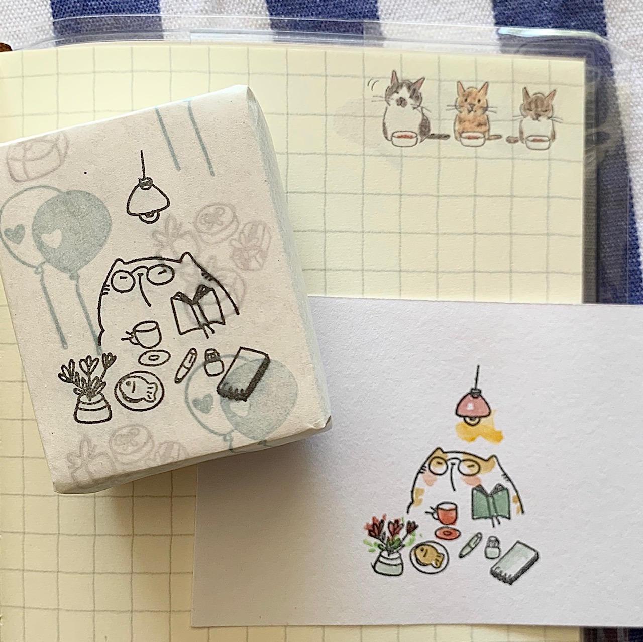 Catdoo Rubber Stamp - My Happy Hour