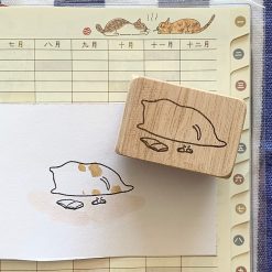 Catdoo Rubber Stamp - Relaxing On Floor