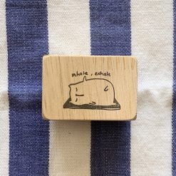 Catdoo Rubber Stamp - Yoga Inhale, Exhale - Image 2