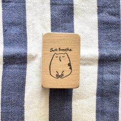 Catdoo Rubber Stamp - Yoga Just Breathe - Image 2