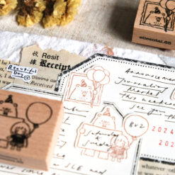 Eileen Tai Bear & Girl Rubber Stamps - Celebration - Image 9