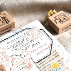 Eileen Tai Bear & Girl Rubber Stamps - Celebration - Image 8
