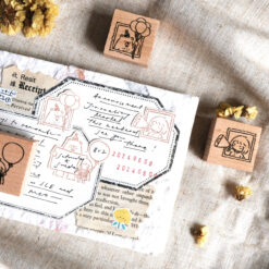 Eileen Tai Bear & Girl Rubber Stamps - Celebration - Image 7