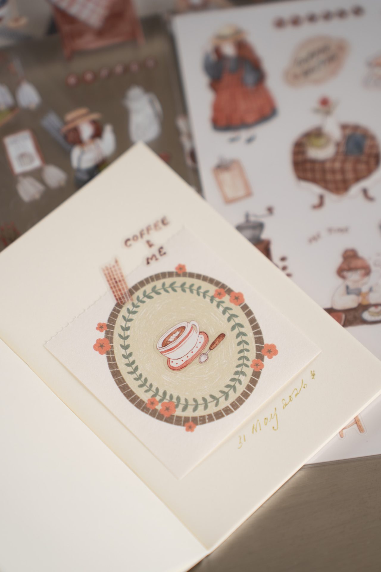 Sho Little Happiness PET Stickers - Coffee Days