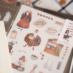 Sho Little Happiness PET Stickers - Coffee Days