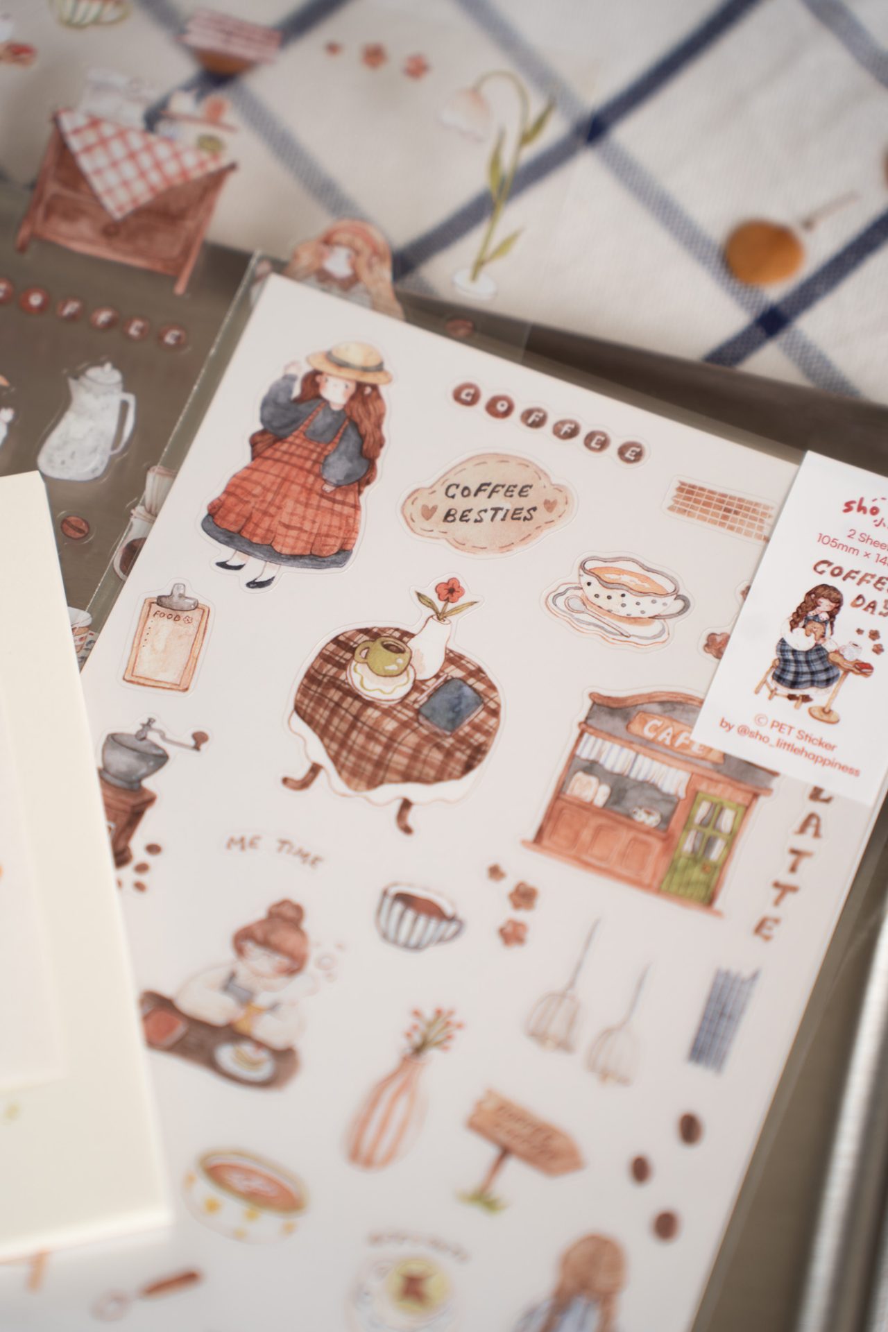 Sho Little Happiness PET Stickers - Coffee Days