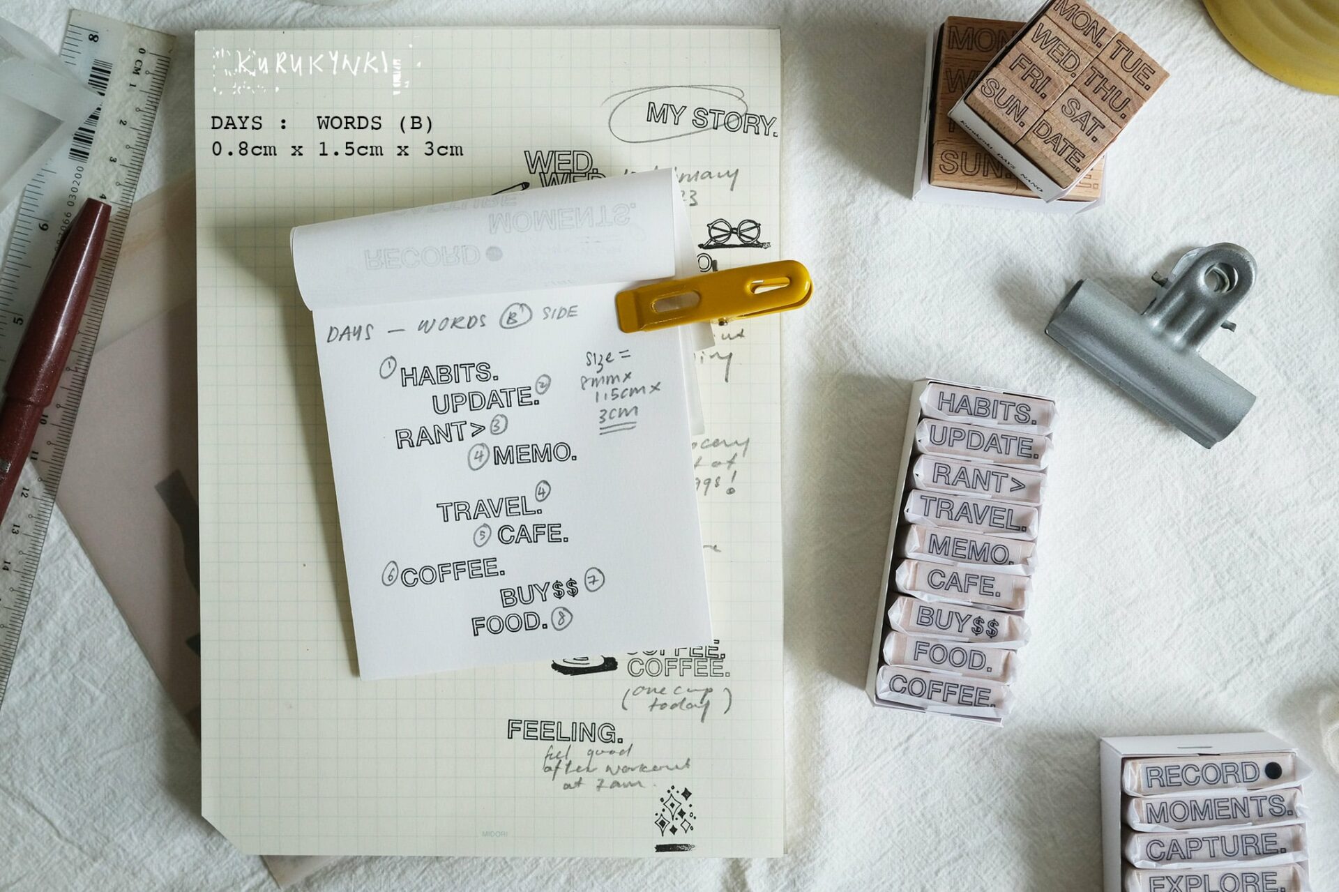 Kurukynki Days Rubber Stamps - Side B