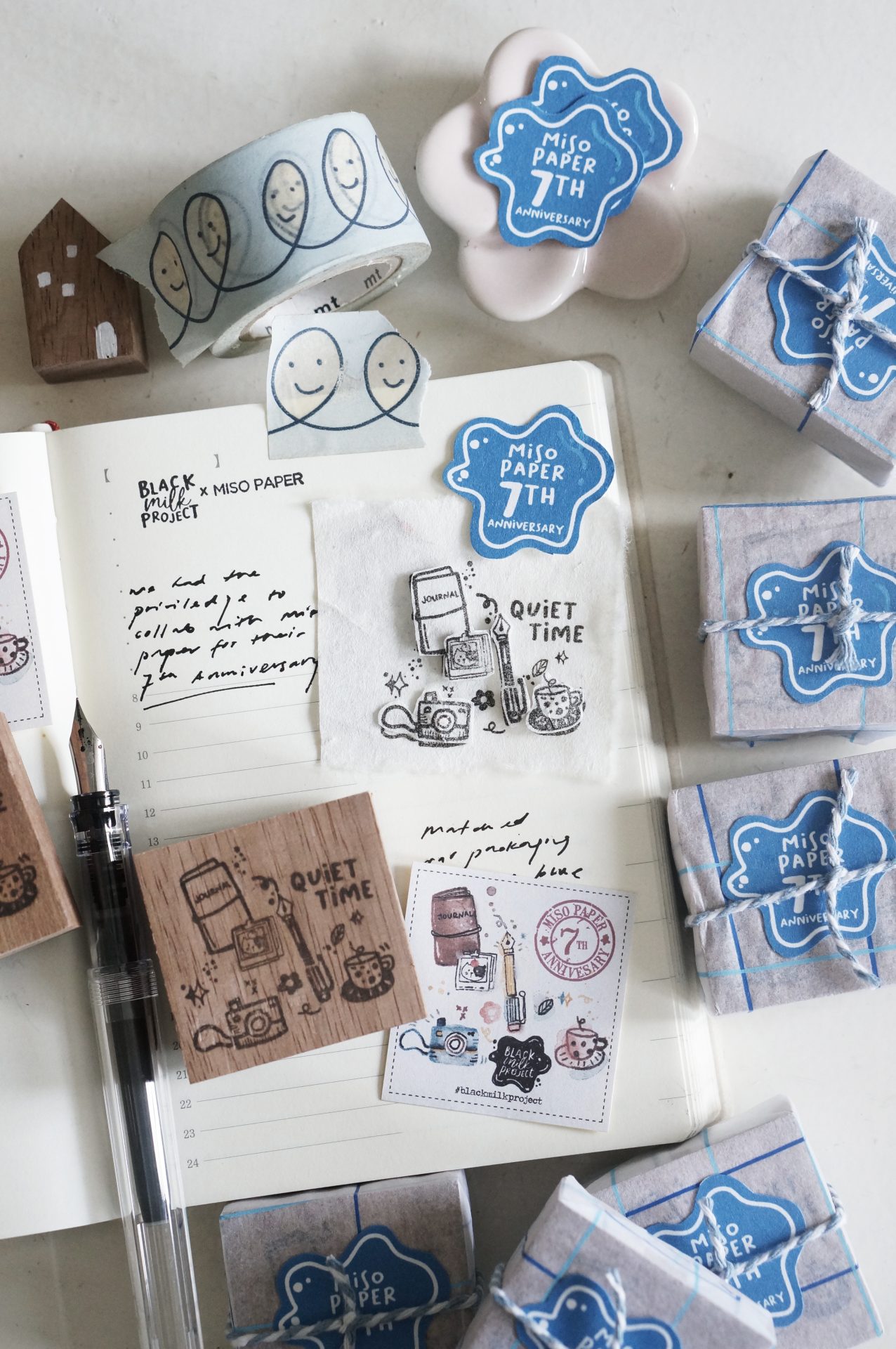 Miso Paper x Black Milk Project - Anniversary Quiet Time Stamp