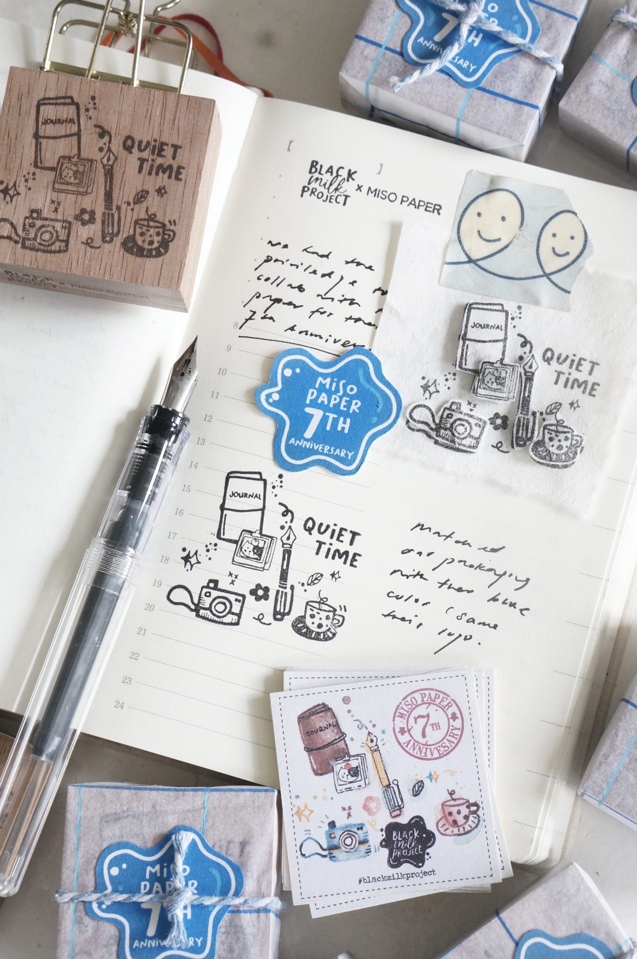 Miso Paper x Black Milk Project - Anniversary Quiet Time Stamp