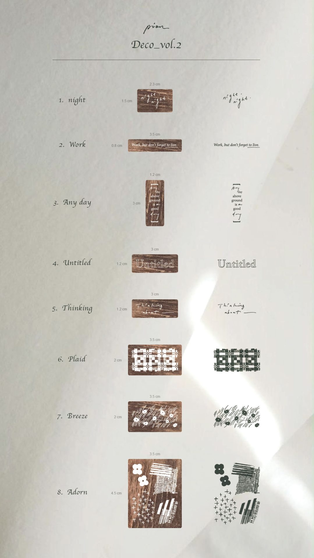 Pion Deco Vol. 2 Rubber stamps - Image 3