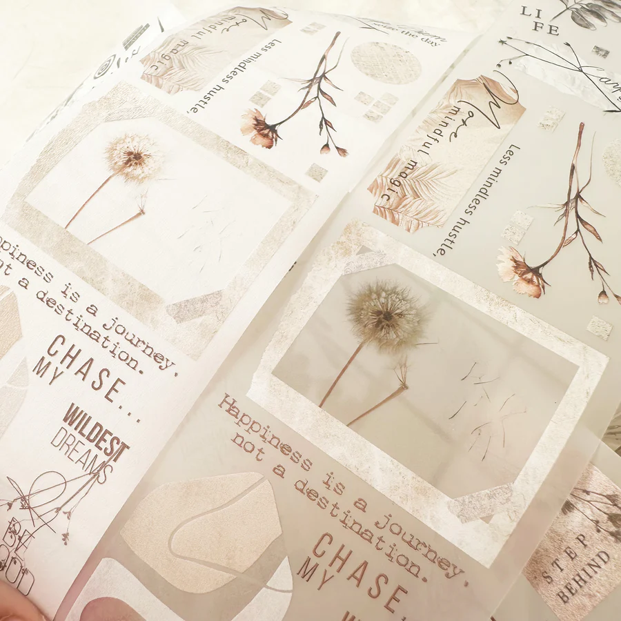 Journal Pages Tape - To Be Continuous (washi and PET)