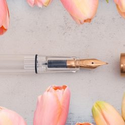 TWSBI ECO Pink Lemonade with Bronze Fountain Pen - Image 4