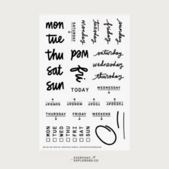 Everyday Explorers Co. Clear Stamp Set - Day by Day Mini