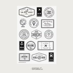 Everyday Explorers Co. Clear Stamp Set - Gone Exploring