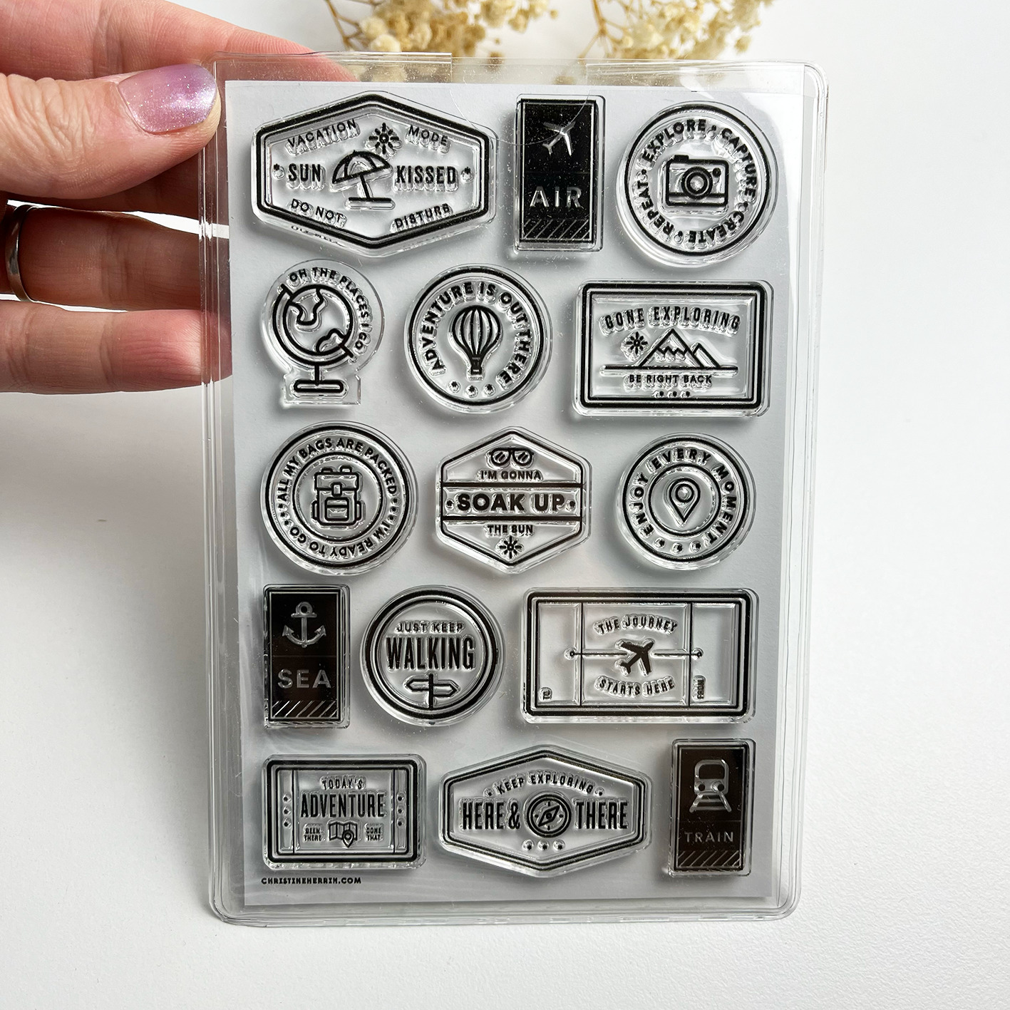Everyday Explorers Co. Clear Stamp Set - Gone Exploring