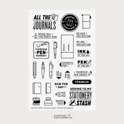 Everyday Explorers Co. Clear Stamp Set - Pen & Paper - Image 2