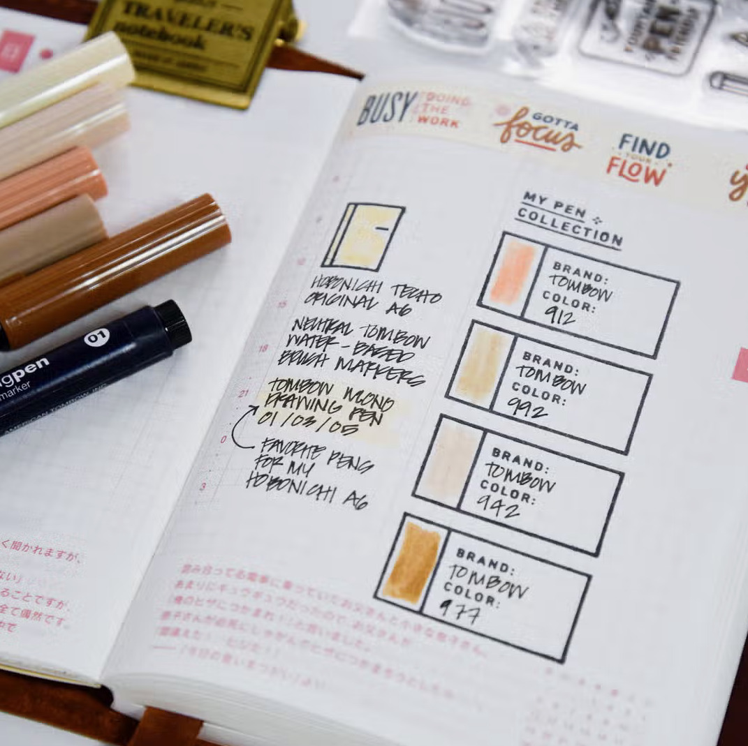 Everyday Explorers Co. Clear Stamp Set - Pen & Paper - Image 3