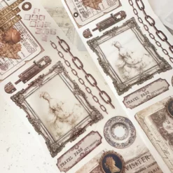 Journal Pages PET Tape - Vintage Ephemera