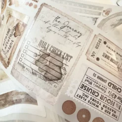 Journal Pages PET Tape - Vintage Ephemera
