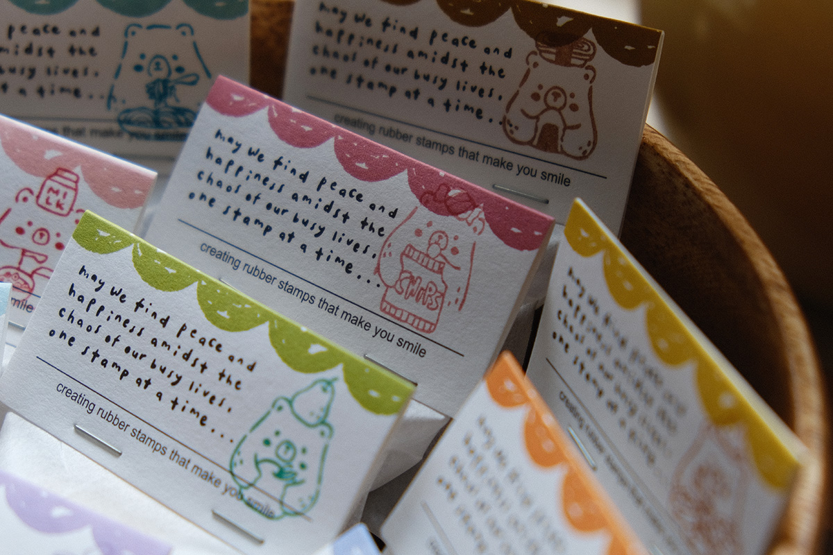 Eileen Tai "Foodie Bear" Rubber Stamp - Chips