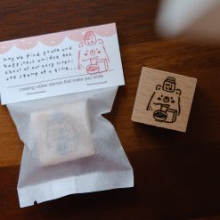 Eileen Tai "Foodie Bear" Rubber Stamp - Milk & Cereal