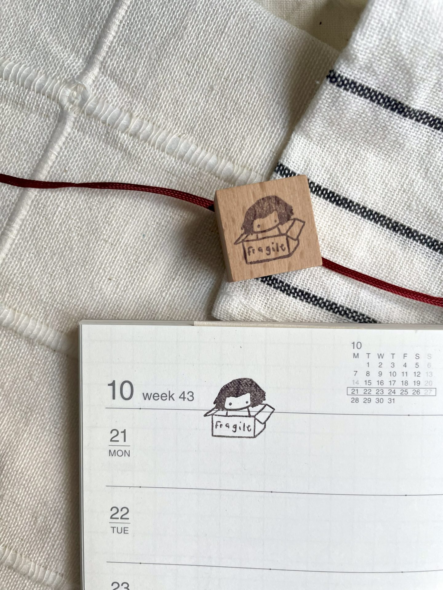 Ms Bulat Rubber Stamp - Fragile