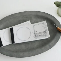 Yohaku Letterpress Label Book - Collection Gray