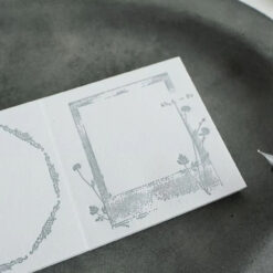 Yohaku Letterpress Label Book - Collection Gray