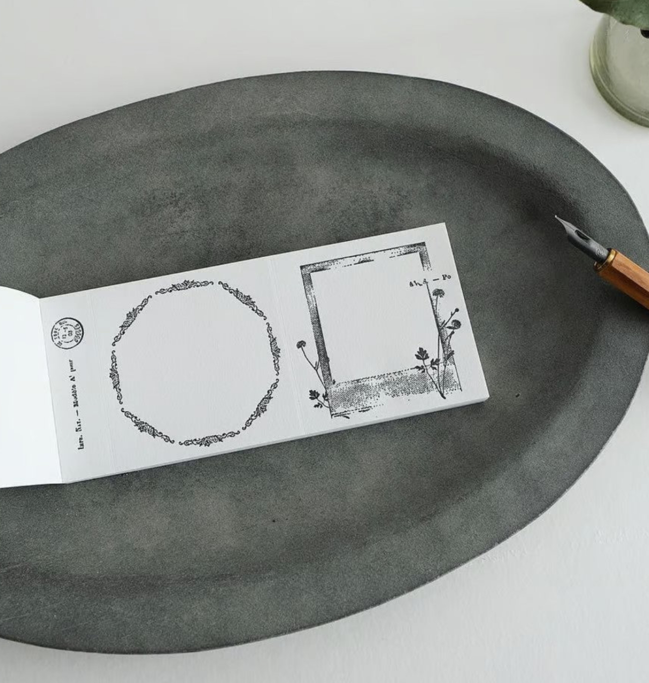 Yohaku Letterpress Label Book - Collection Black
