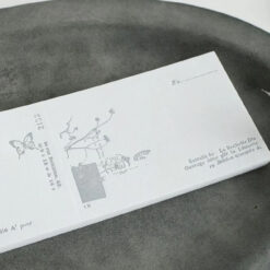 Yohaku Letterpress Label Book - Nostalgia Gray
