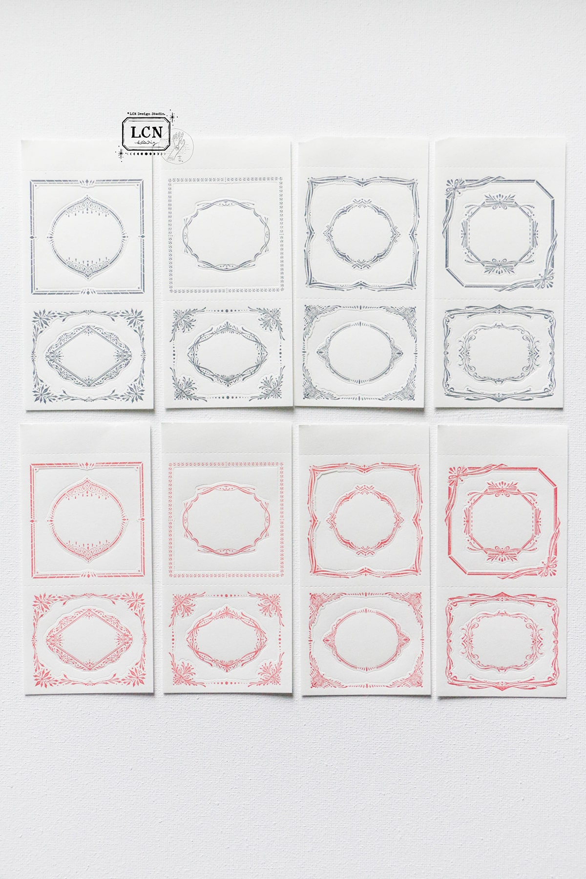 Lin Chia Ning Letterpress Notepad - Retro Frames No.1