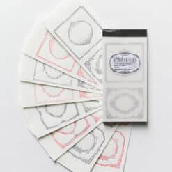 Lin Chia Ning Letterpress Notepad - Retro Frames No.1