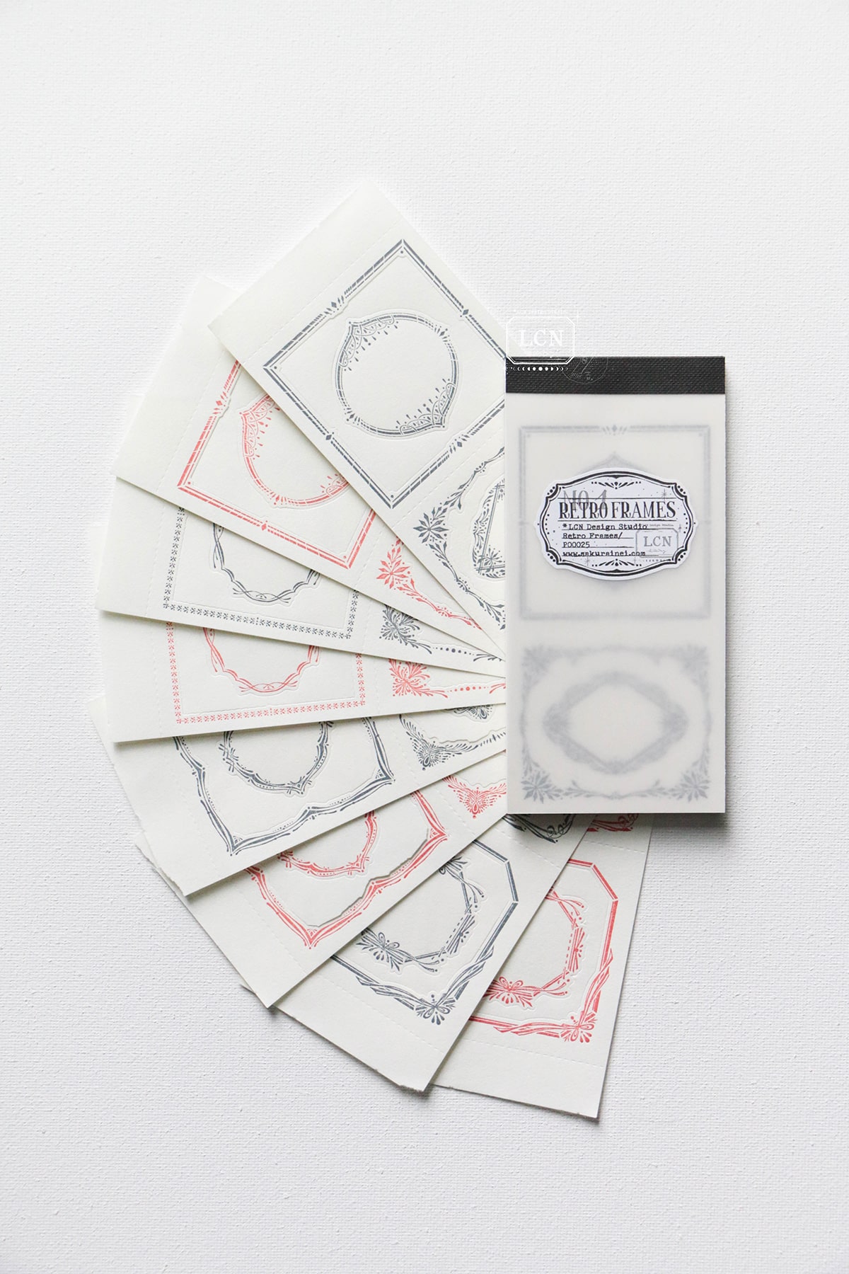Lin Chia Ning Letterpress Notepad - Retro Frames No.1