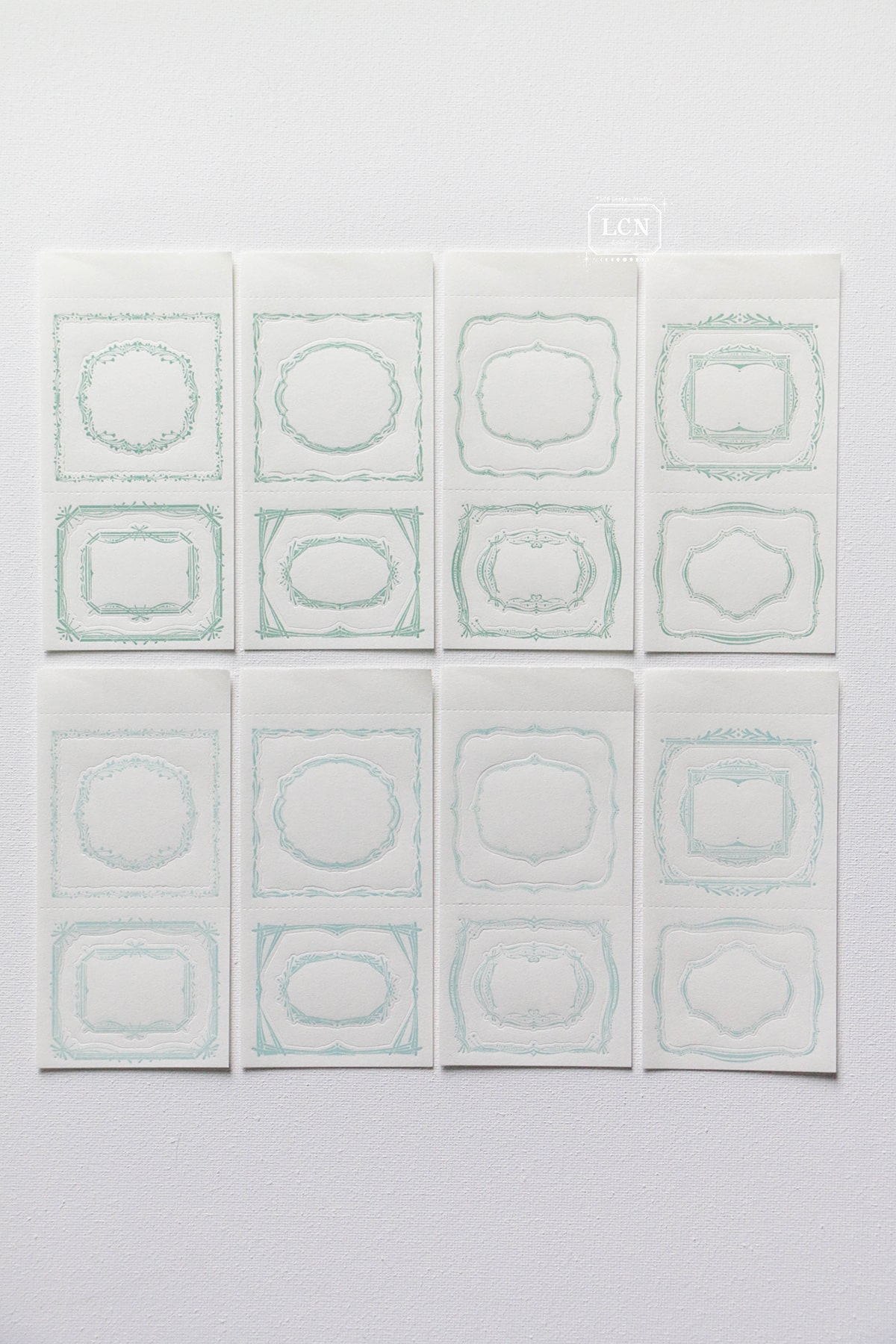 Lin Chia Ning Letterpress Notepad - Retro Frames No.2