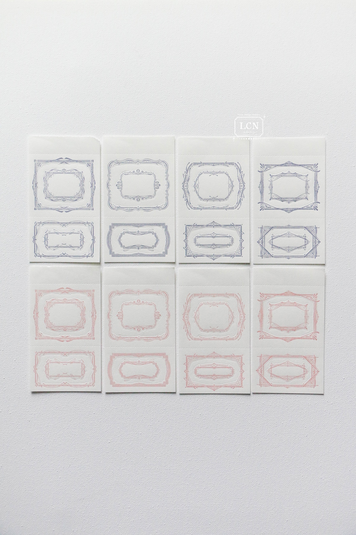 Lin Chia Ning Letterpress Notepad - Retro Frames No.3