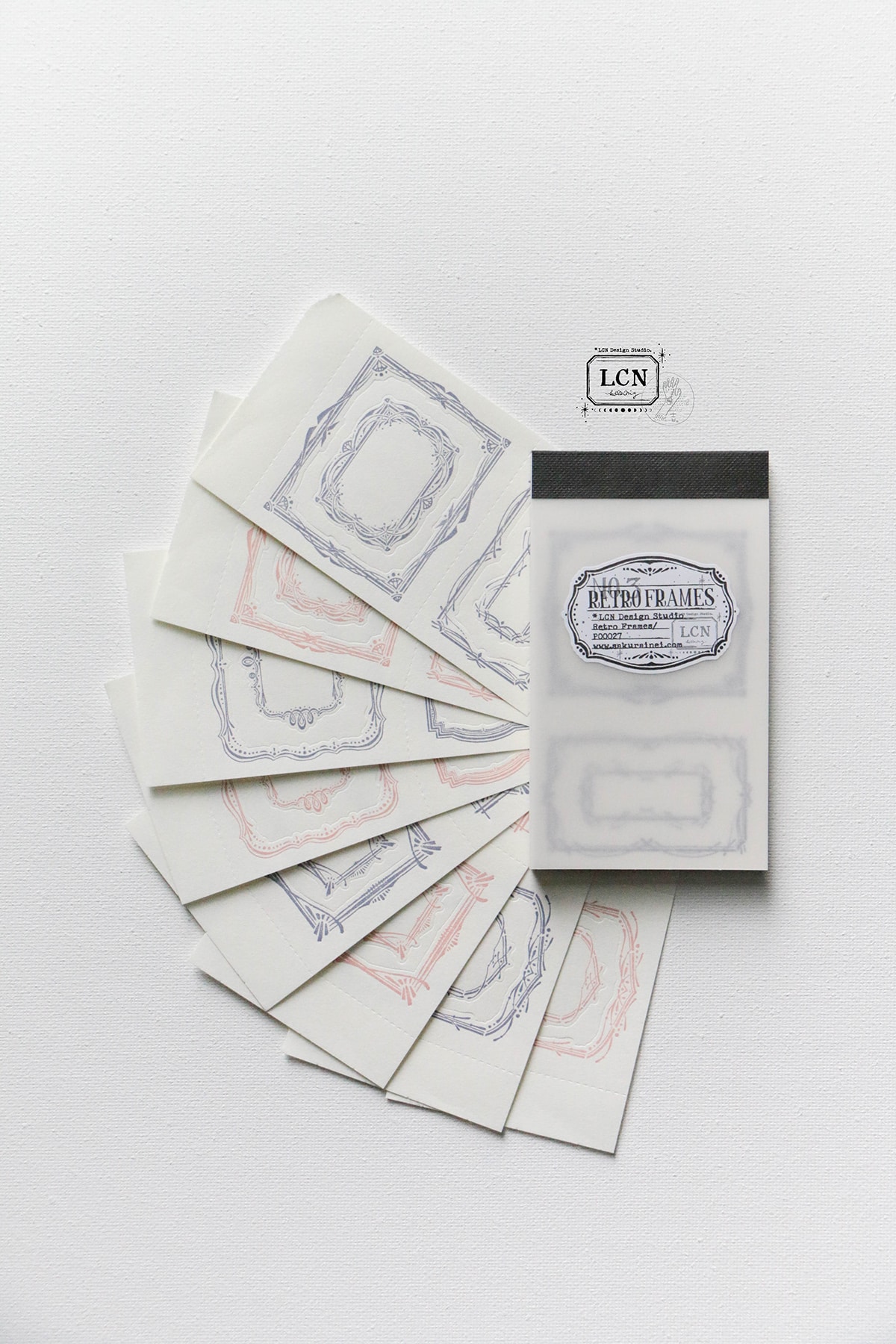 Lin Chia Ning Letterpress Notepad - Retro Frames No.3