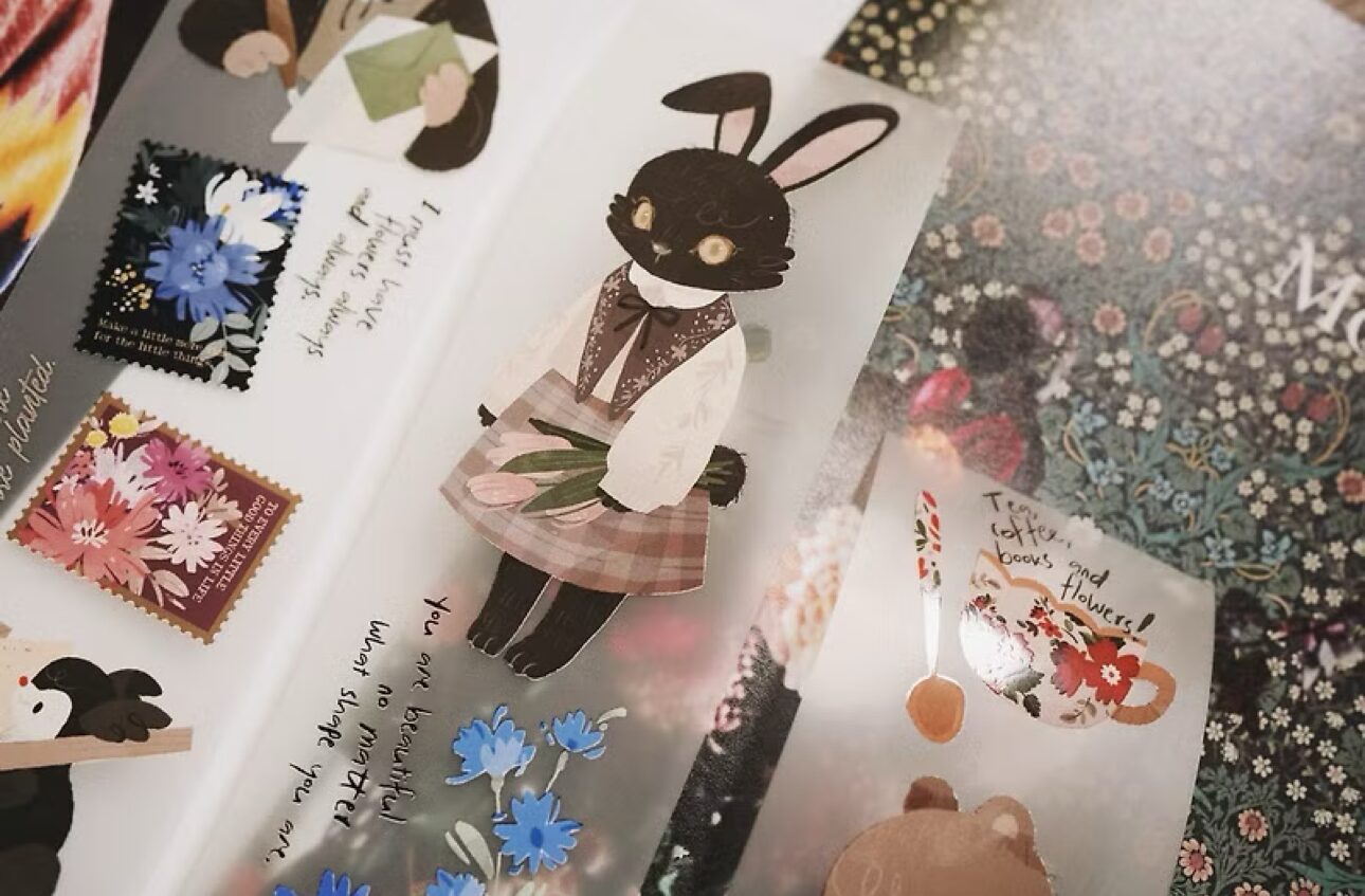 Wwiinngg Matte PET Tape - Tea, Coffee, Books & Flowers