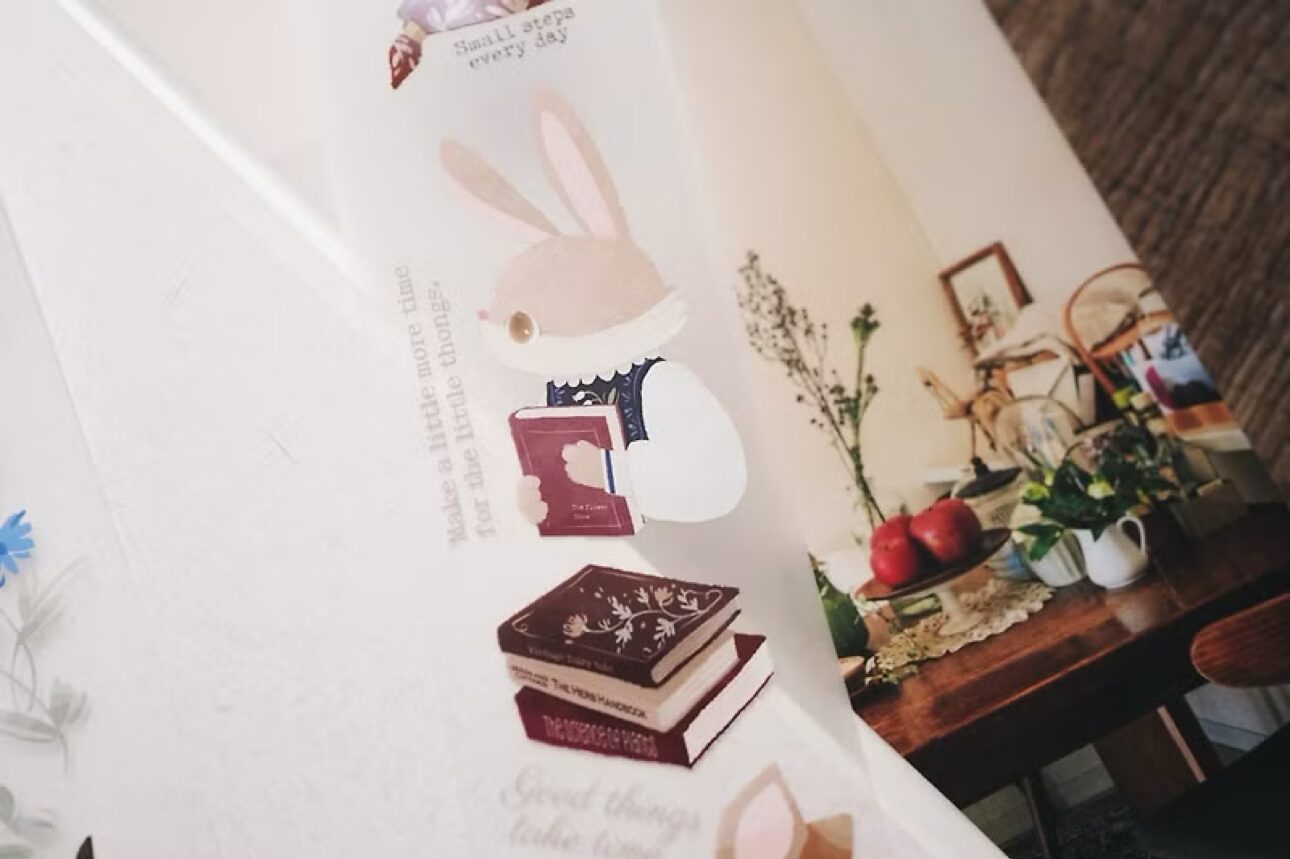 Wwiinngg Matte PET Tape - Tea, Coffee, Books & Flowers