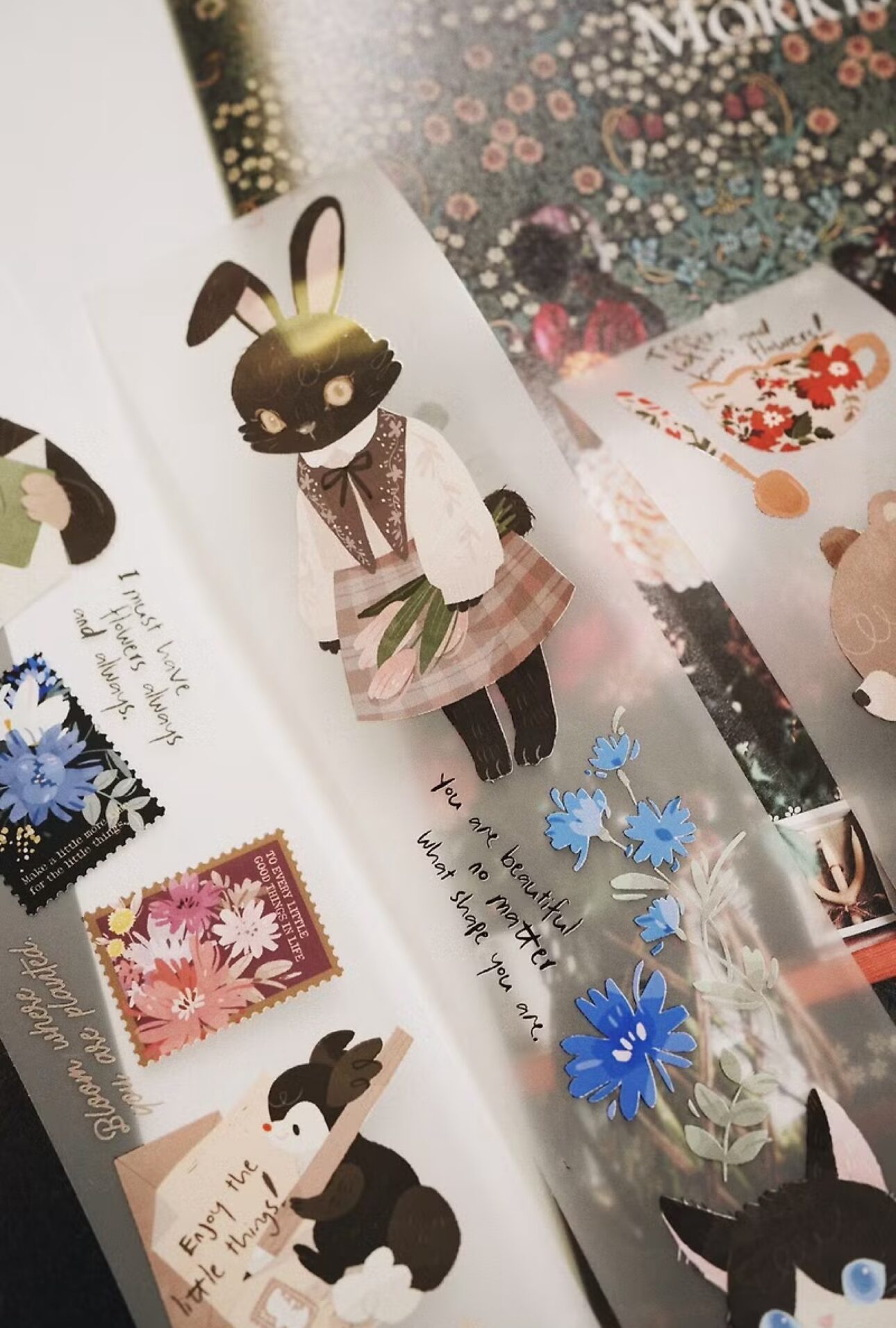 Wwiinngg Matte PET Tape - Tea, Coffee, Books & Flowers
