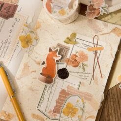 Wwiinngg Washi Tape - Fox In Flowers