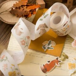 Wwiinngg Washi Tape - Fox In Flowers