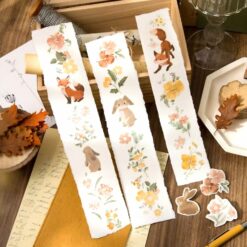 Wwiinngg Washi Tape - Fox In Flowers