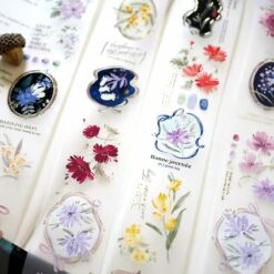 Wwiinngg Matte PET Tape - Flower Collection
