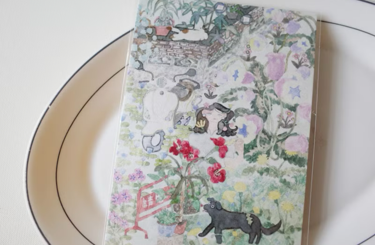 Misshoegg Postcard - Corner Garden