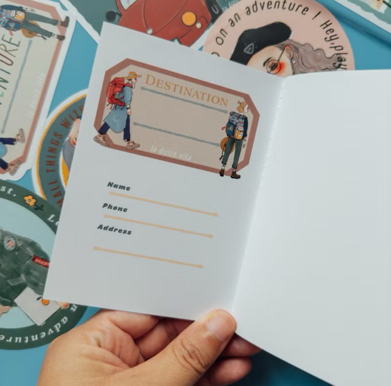 La Dolce Vita Passport Size Notebook - Travel Agency