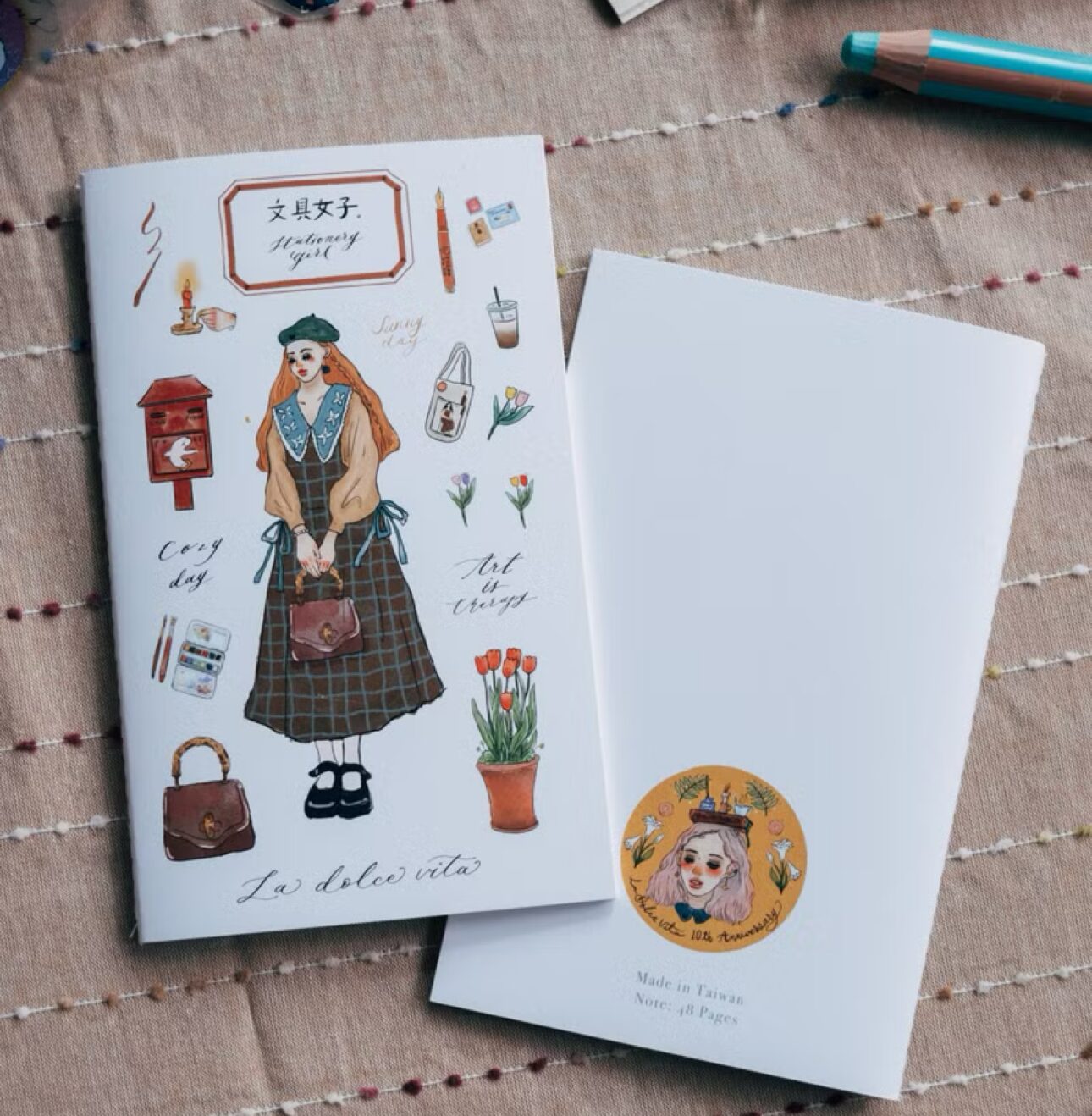 La Dolce Vita Notebook - Retro Girl