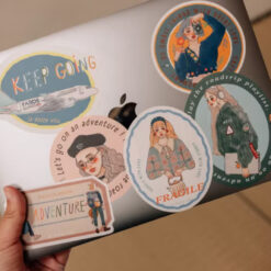 La Dolce Vita Travel Agency Waterproof Stickers