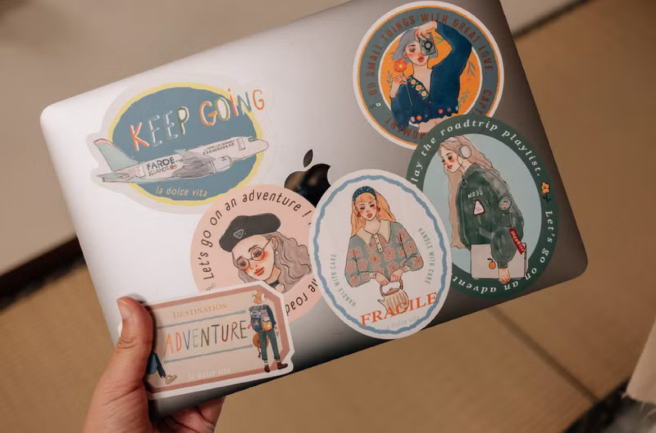 La Dolce Vita Travel Agency Waterproof Stickers