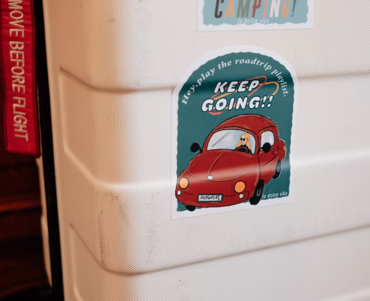 La Dolce Vita Travel Agency Waterproof Stickers